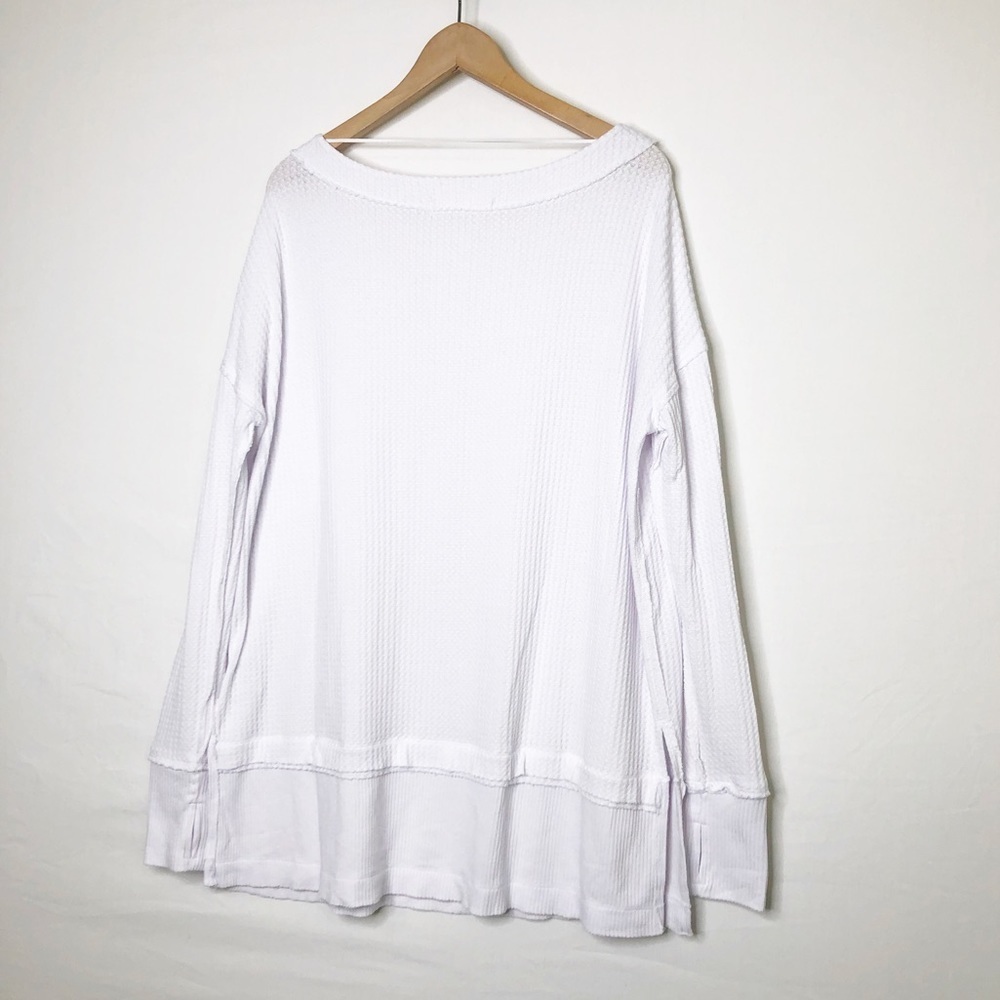 Free people with a free white North Shore thermal top - Picture 9 of 11